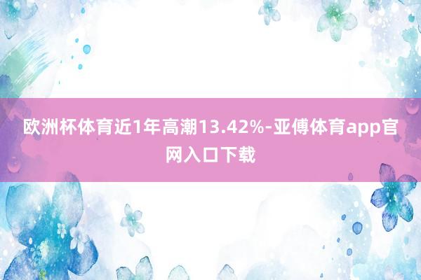 欧洲杯体育近1年高潮13.42%-亚傅体育app官网入口下载